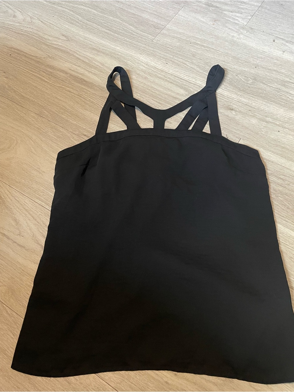 Banana Republic Black Strappy Back blouse